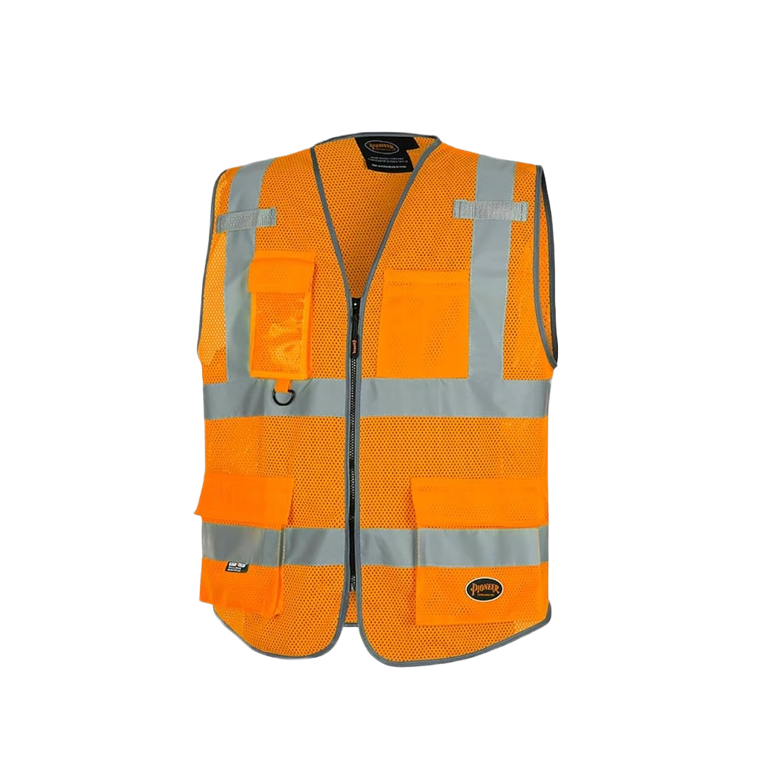 Front Opening Safety Vest with Zip